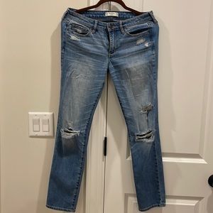 Super soft ripped jeans.